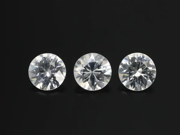 1.31ct White Zircon, Round cut gemstone