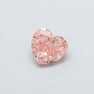 0.34ct HEART Fancy Intense Pink VS2 Coloured Lab diamond