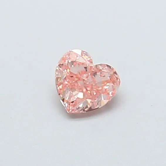 0.34ct HEART Fancy Intense Pink VS2 Coloured Lab diamond