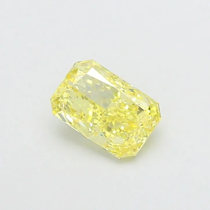 1.46ct RADIANT Fancy Intense Yellow VVS2 Coloured Lab diamond