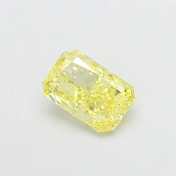 1.46ct RADIANT Fancy Intense Yellow VVS2 Coloured Lab diamond