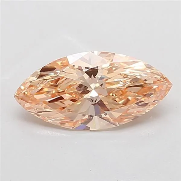 2.55ct MARQUISE Fancy Orange Yellow VS1 Coloured Lab diamond