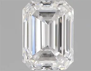 0.5ct EMERALD D VVS2 Natural diamond
