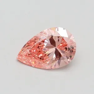 0.5ct PEAR Fancy Intense Pink SI1 Coloured Lab diamond