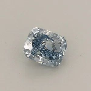 0.35ct CUSHION Fancy Vivid Blue VS1 Coloured Lab diamond
