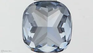 0.6ct CUSHION Fancy Vivid Blue SI1 Coloured Lab diamond
