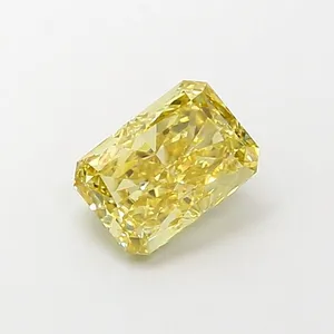 1.24ct RADIANT Fancy Intense Yellow VS1 Coloured Lab diamond