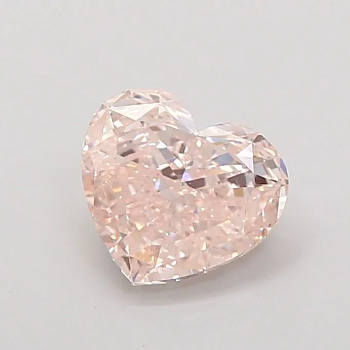 1.52ct HEART Fancy Pink VVS2 Coloured Lab diamond