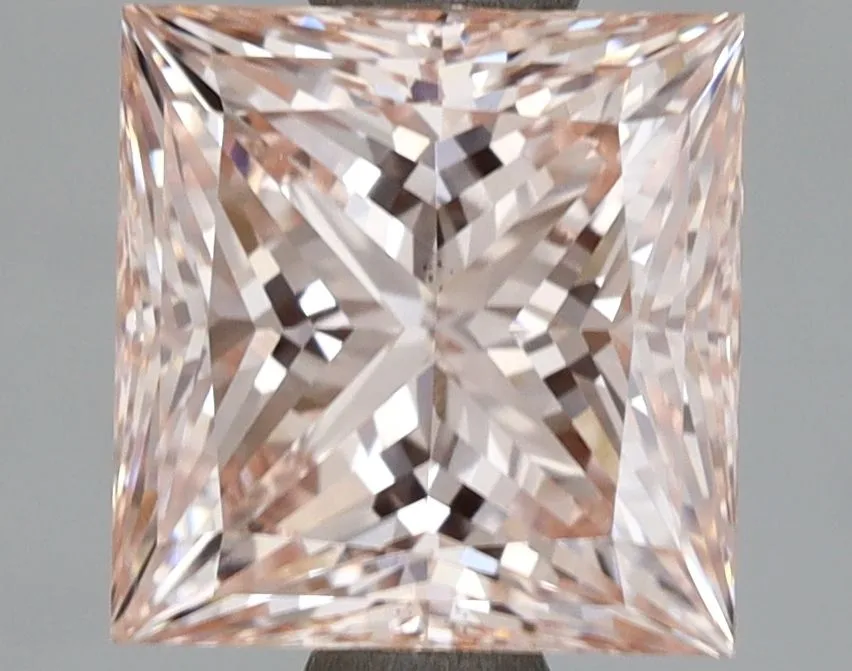2.28ct PRINCESS Fancy Intense Pink VS1 Coloured Lab diamond