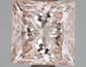 2.28ct PRINCESS Fancy Intense Pink VS1 Coloured Lab diamond