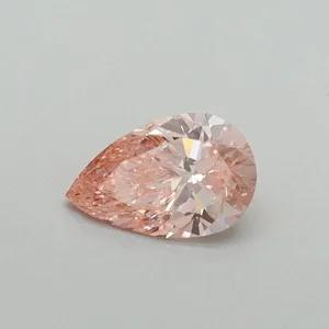0.33ct PEAR Fancy Vivid Pink VS2 Coloured Lab diamond