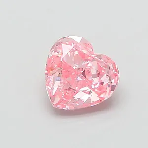 1.04ct HEART Fancy Vivid Pink VS1 Coloured Lab diamond