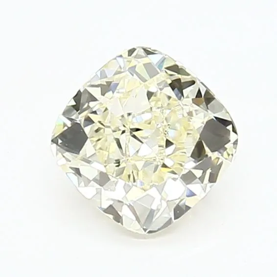 1.07ct CUSHION Fancy Light Yellow VS2 Coloured Lab diamond