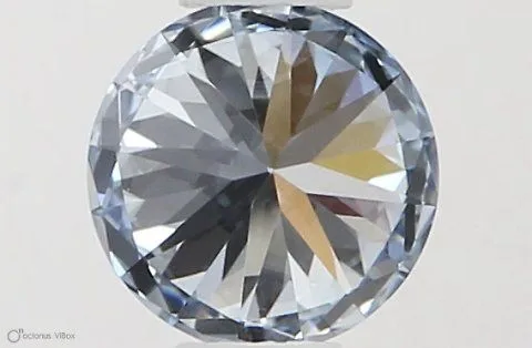 0.35ct ROUND Fancy Blue VVS2 Coloured Lab diamond
