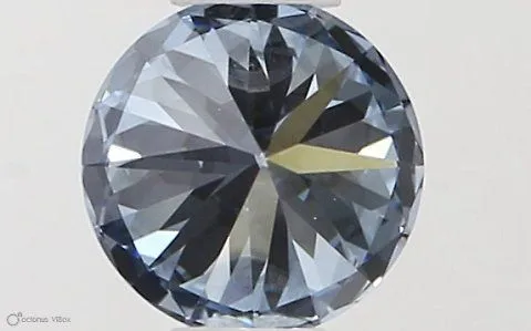 0.35ct ROUND Fancy Vivid Blue VVS1 Coloured Lab diamond