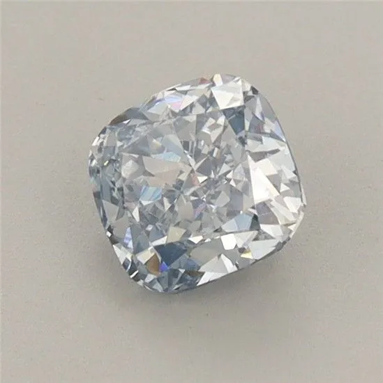 0.8ct CUSHION Fancy Intense Blue VS1 Coloured Lab diamond