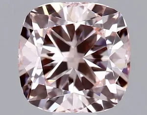 0.54ct CUSHION Fancy Pink VVS2 Coloured Lab diamond