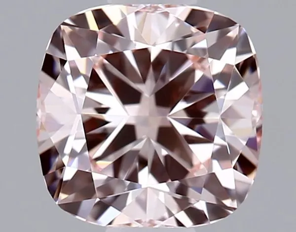 0.54ct CUSHION Fancy Pink VVS2 Coloured Lab diamond