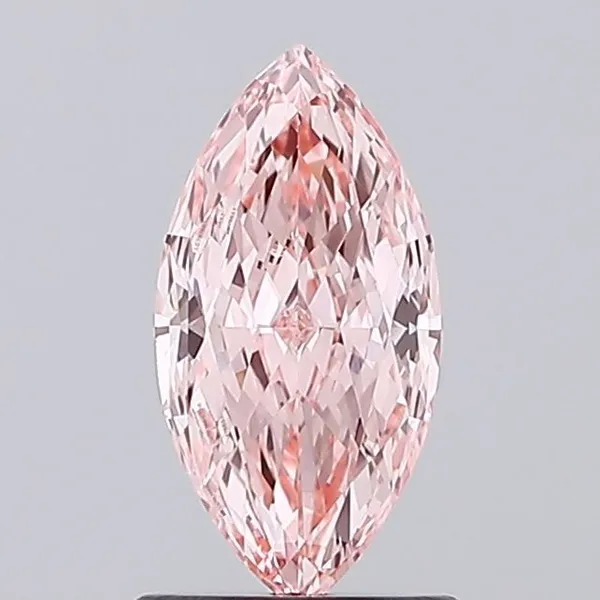 1.03ct MARQUISE Fancy Vivid Pink VVS2 Coloured Lab diamond