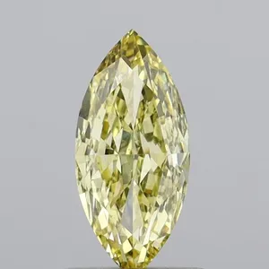 1.02ct MARQUISE Fancy Yellow VS2 Coloured Lab diamond