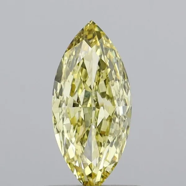 1.02ct MARQUISE Fancy Yellow VS2 Coloured Lab diamond