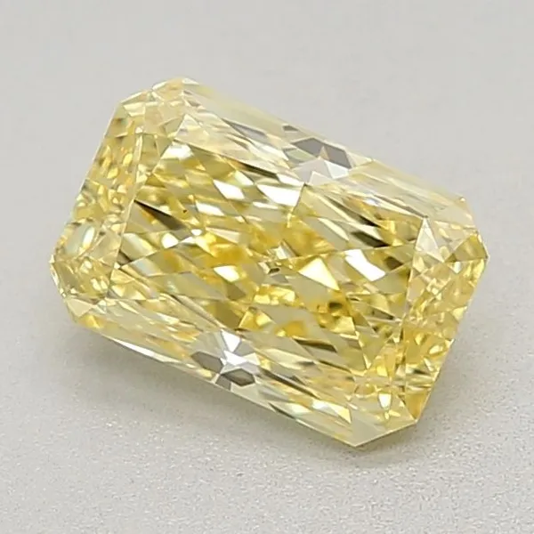 1.2ct RADIANT Fancy Vivid Yellow VS1 Coloured Lab diamond