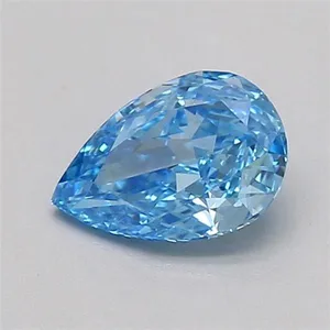 0.31ct PEAR Fancy Vivid Blue VVS2 Coloured Lab diamond