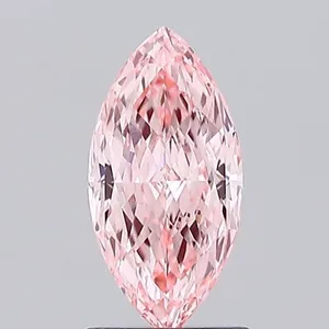 1.09ct MARQUISE Fancy Vivid Pink VS1 Coloured Lab diamond
