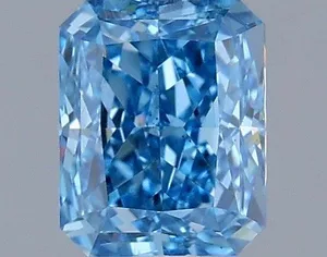1.02ct RADIANT Fancy Vivid Blue VS2 Coloured Lab diamond