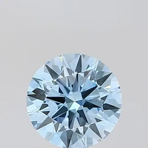 1.02ct ROUND Fancy Vivid Blue VS1 Coloured Lab diamond