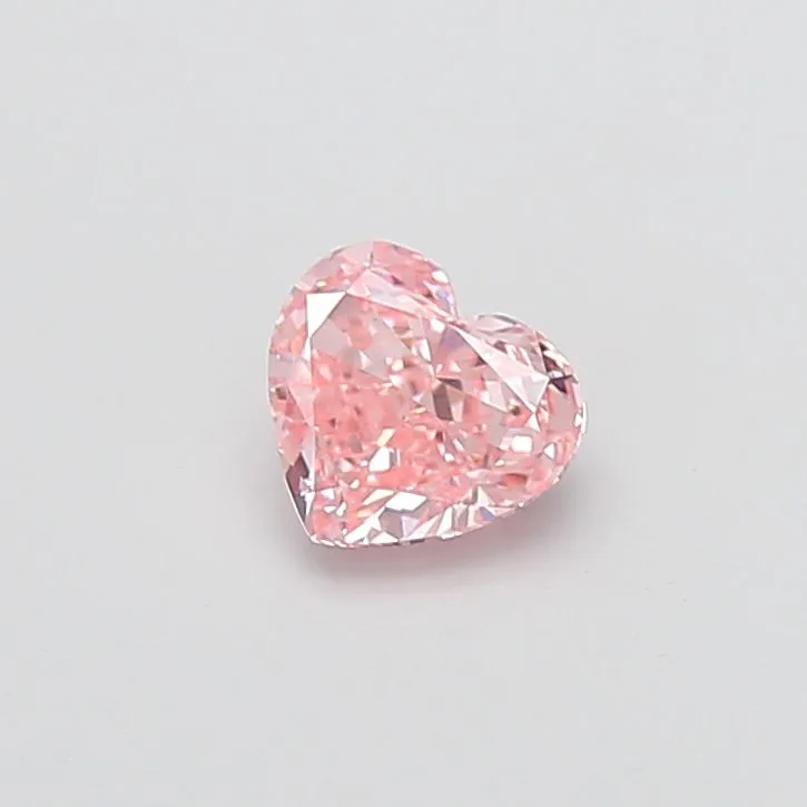 1.00ct HEART Fancy Vivid Pink VVS2 Coloured Lab diamond