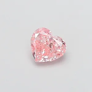 1ct HEART Fancy Vivid Pink VVS2 Coloured Lab diamond