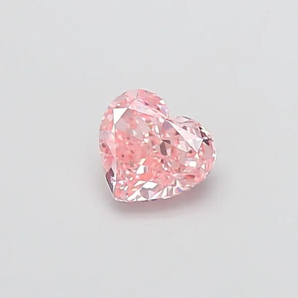 1ct HEART Fancy Vivid Pink VVS2 Coloured Lab diamond