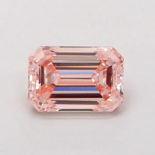 1.54ct EMERALD Fancy Intense Pink VS1 Coloured Lab diamond
