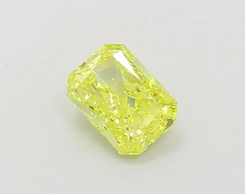 1.01ct RADIANT Fancy Vivid Yellow VS1 Coloured Lab diamond