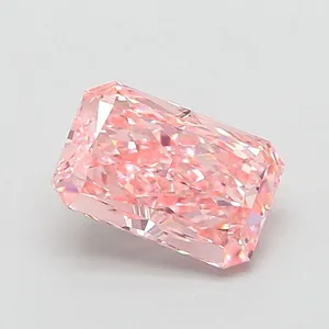1.46ct RADIANT Fancy Vivid Pink VS1 Coloured Lab diamond