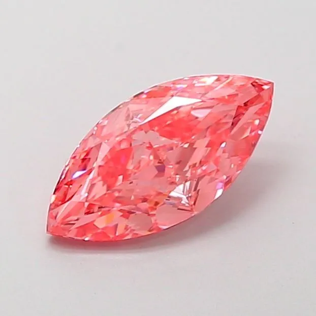 1.23ct MARQUISE Fancy Vivid Pink VS1 Coloured Lab diamond