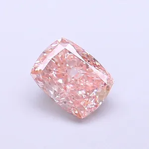 1.08ct CUSHION Fancy Brownish Pink VS2 Coloured Lab diamond