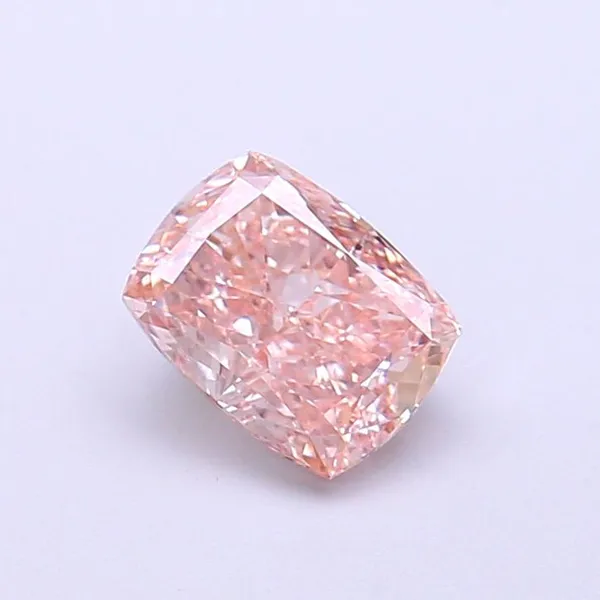 1.08ct CUSHION Fancy Brownish Pink VS2 Coloured Lab diamond
