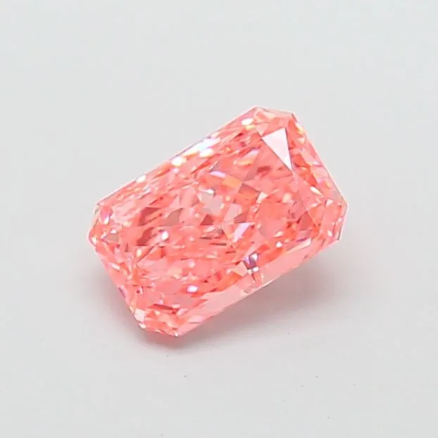 1.31ct RADIANT Fancy Vivid Pink VVS2 Coloured Lab diamond