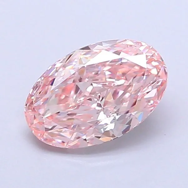 1.03ct OVAL Fancy Pink VS1 Coloured Lab diamond
