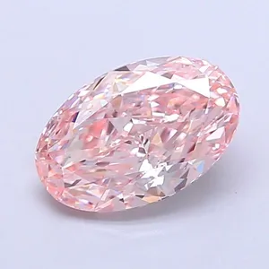 1.03ct OVAL Fancy Pink VS1 Coloured Lab diamond