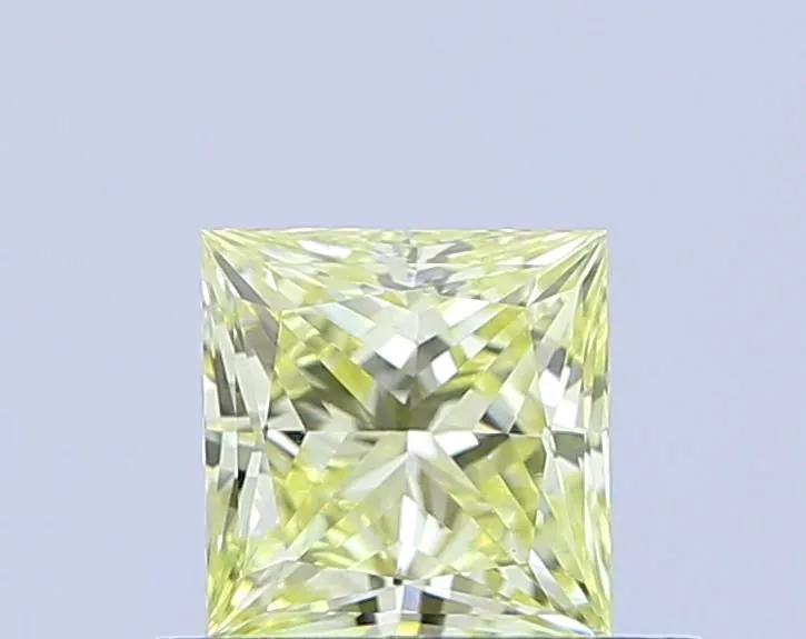 0.50ct PRINCESS Fancy Yellow VS1 Coloured Lab diamond