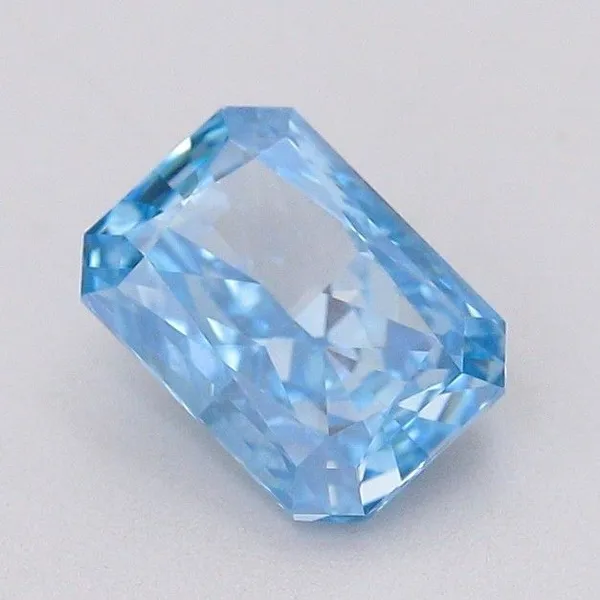 1.01ct RADIANT Fancy Vivid Blue VS2 Coloured Lab diamond