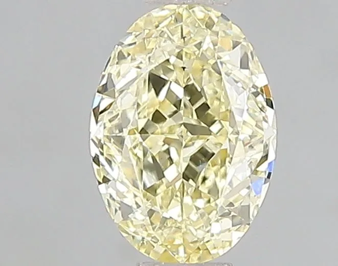 1.00ct OVAL Fancy Intense Yellow VS2 Coloured Lab diamond