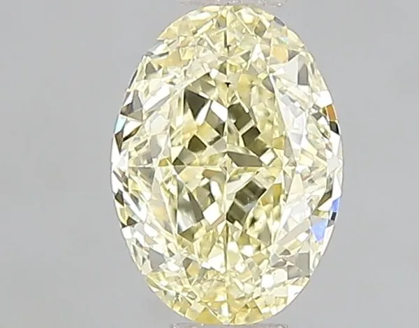 1ct OVAL Fancy Intense Yellow VS2 Coloured Lab diamond