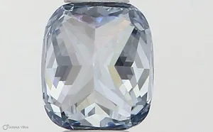 0.32ct CUSHION Fancy Intense Blue IF Coloured Lab diamond