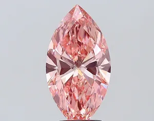 3ct MARQUISE Fancy Vivid Pink VS1 Coloured Lab diamond