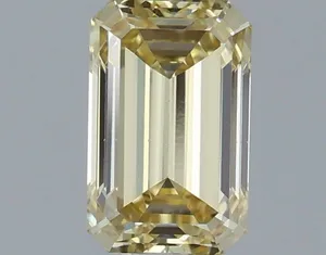 1.01ct EMERALD Fancy Yellow VS1 Coloured Lab diamond