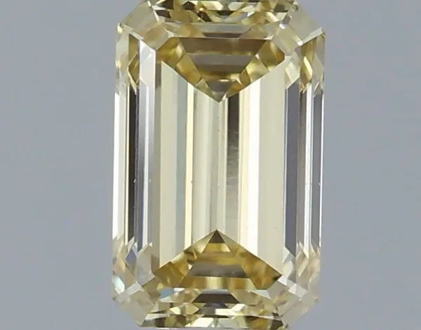 1.01ct EMERALD Fancy Yellow VS1 Coloured Lab diamond